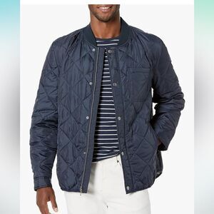 Cole Haan Men’s Transitional Quilted Nylon Jacket Navy Size Large, NWT